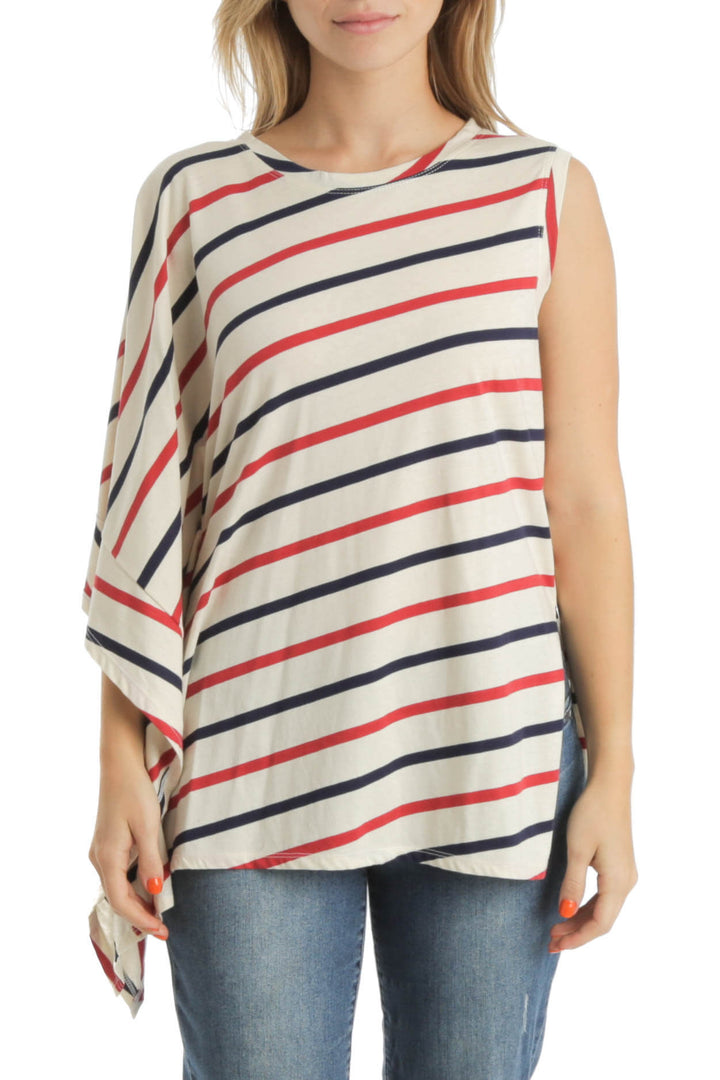 Blusa BCBG Maxazria estampado, vista frontal – ClosetRehab