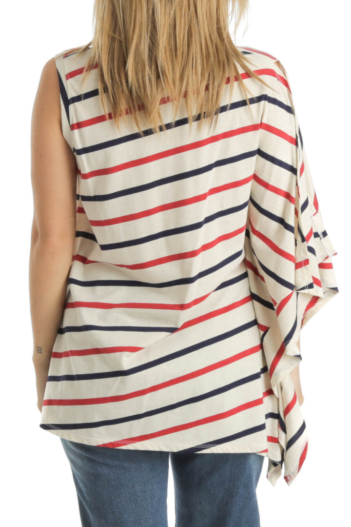 Blusa BCBG Maxazria estampado, vista posterior – ClosetRehab