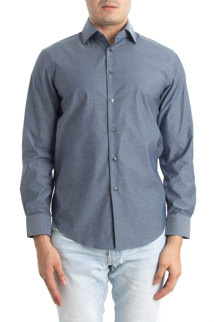 Camisa Calibrate azul, vista frontal – ClosetRehab