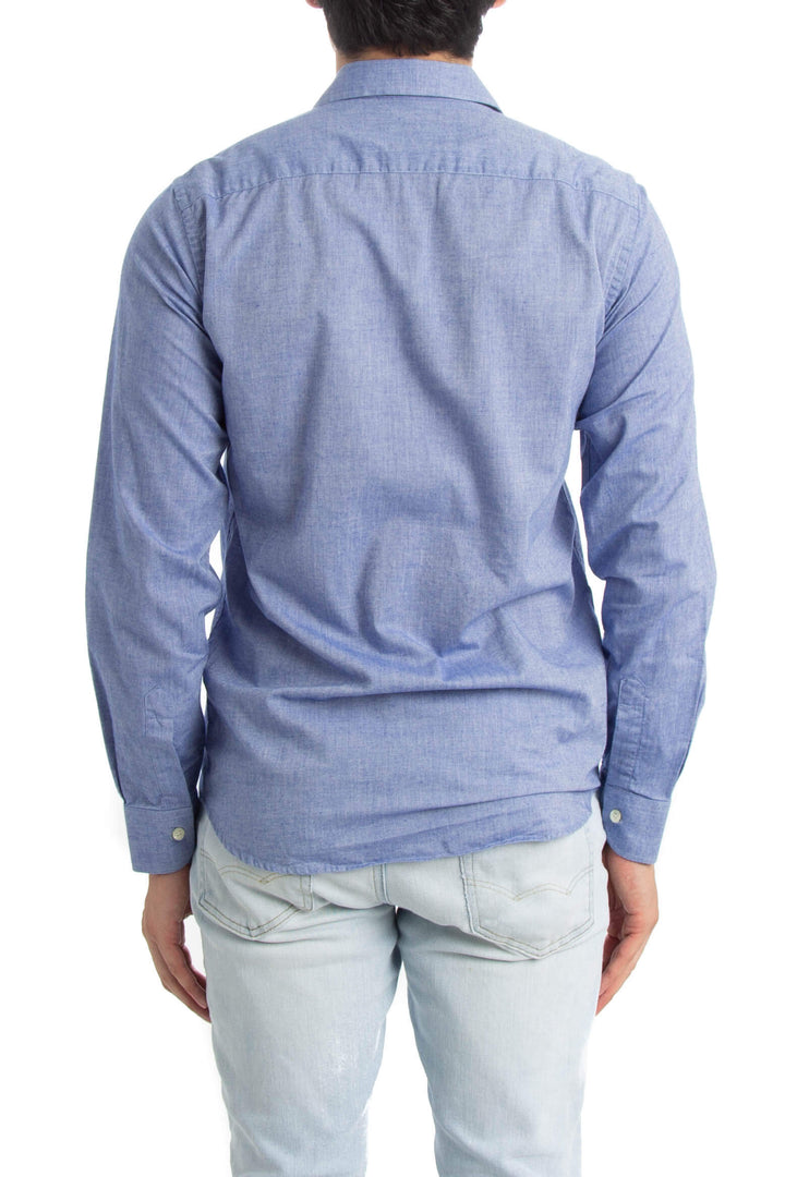 Camisa El Ganso azul, vista posterior – ClosetRehab