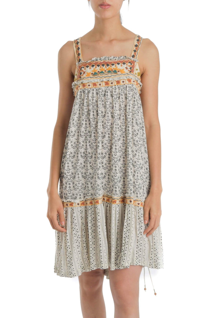 Vestido Free People blanco, vista frontal – ClosetRehab