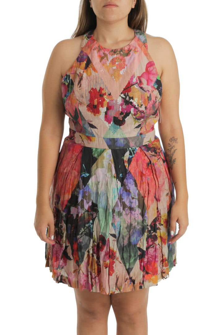 Vestido Nicole Miller, vista frontal – ClosetRehab