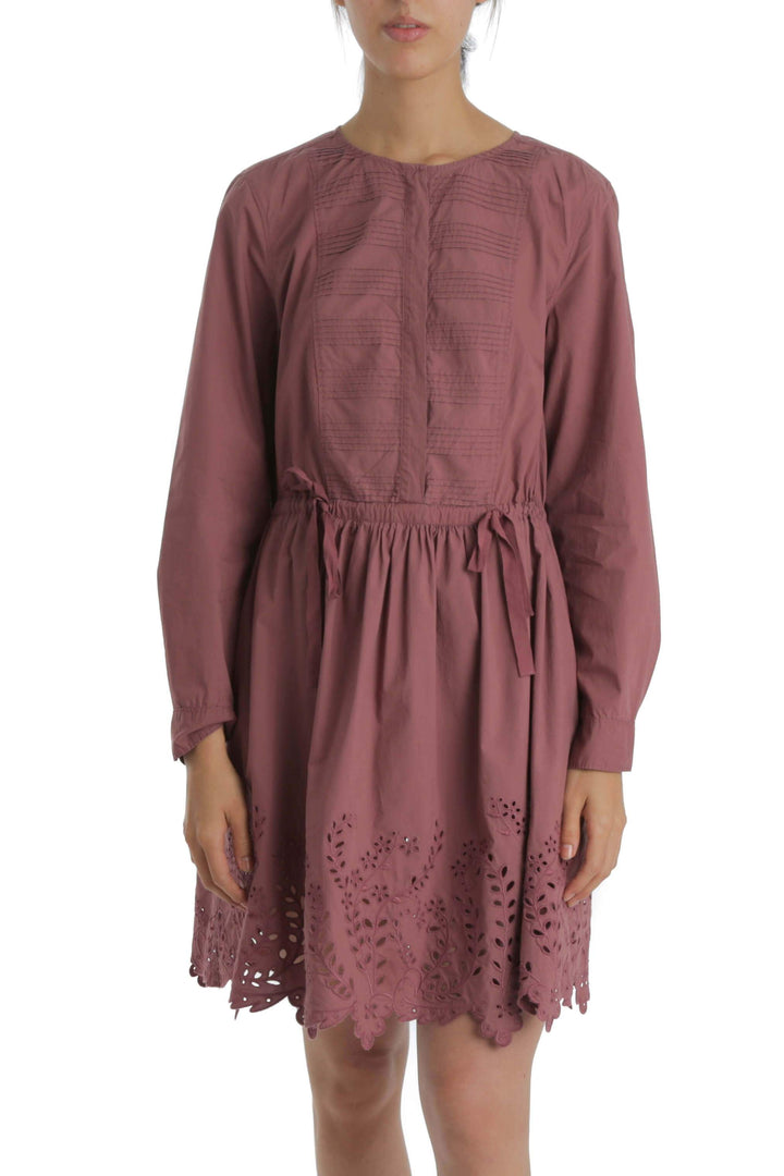 Vestido La Vie Rebecca Taylor rosa, vista frontal – ClosetRehab