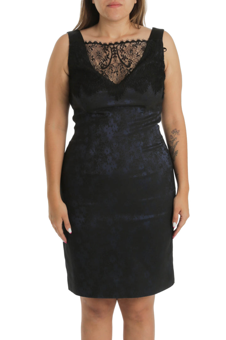 Vestido Theia negro, vista frontal – ClosetRehab