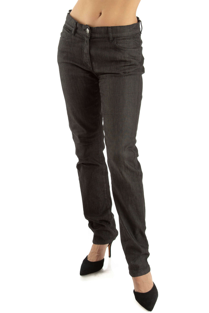 Jeans Max Mara gris, vista frontal – ClosetRehab