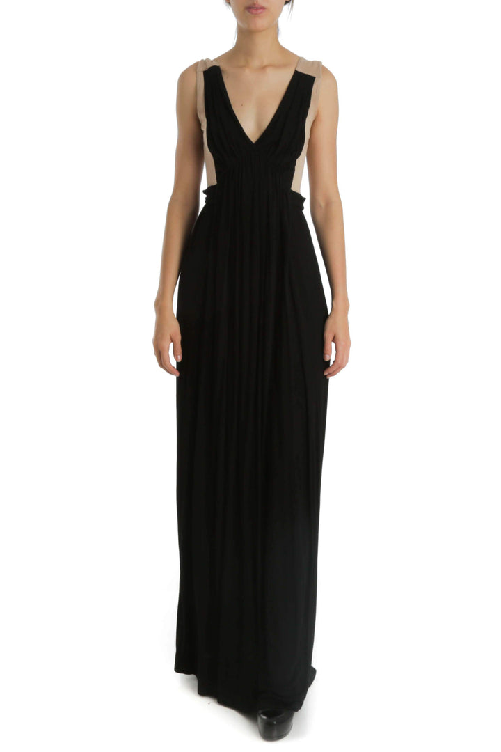 Vestido French Connection negro, vista frontal – ClosetRehab