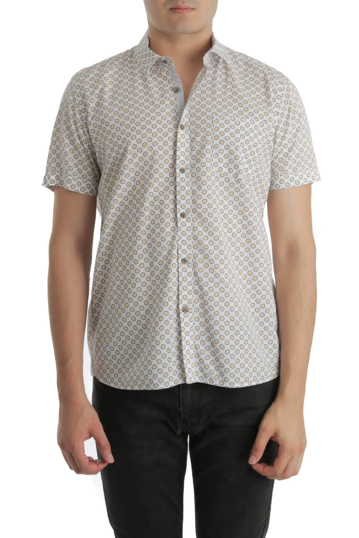 Camisa Ted Baker blanco, vista frontal – ClosetRehab