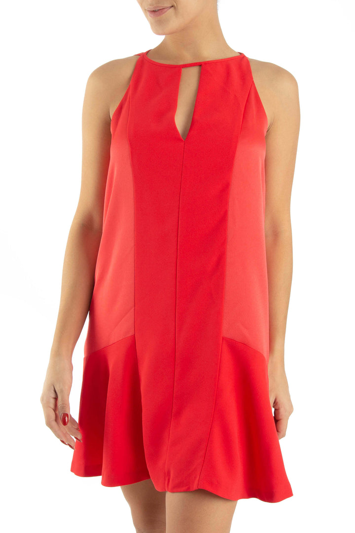 Vestido Parker rojo, vista frontal – ClosetRehab