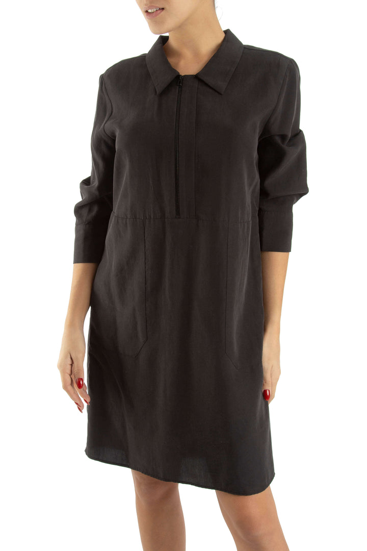 Vestido Bimba y Lola negro, vista frontal – ClosetRehab
