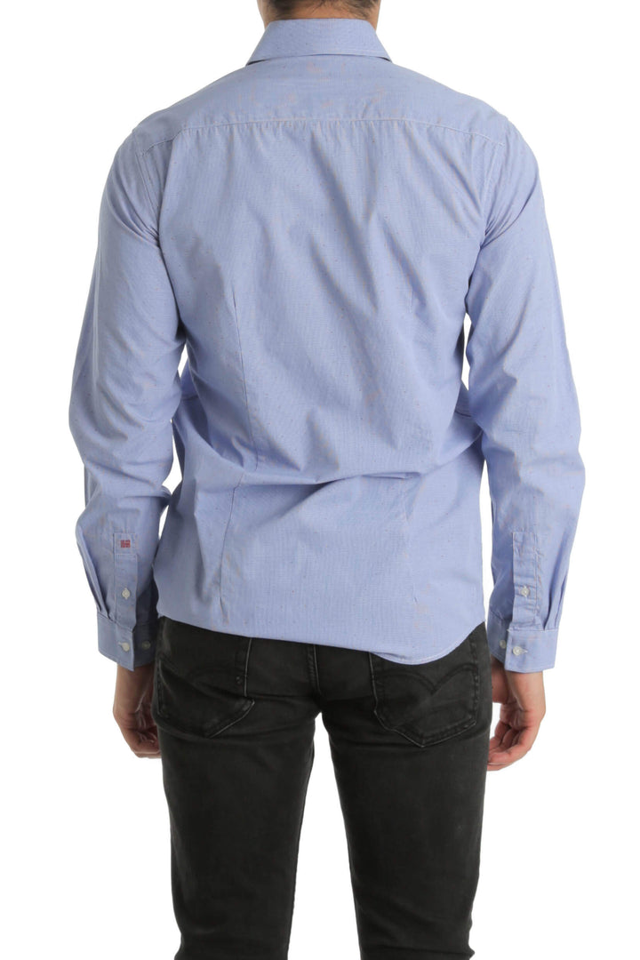 Camisa Givenchy azul, vista posterior – ClosetRehab