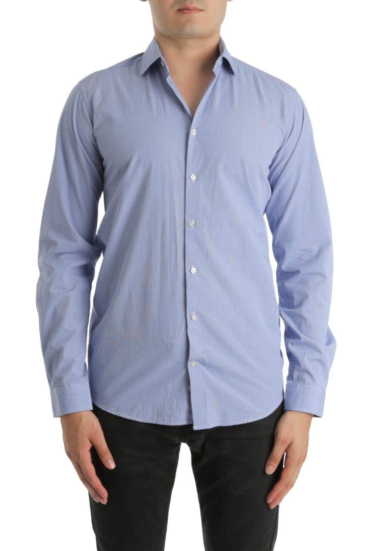 Camisa Givenchy azul, vista frontal – ClosetRehab