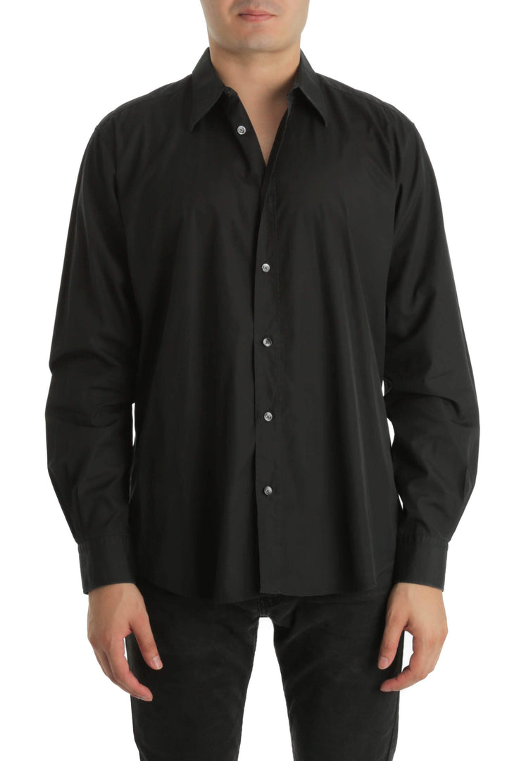 Camisa Hermès negro, vista frontal – ClosetRehab