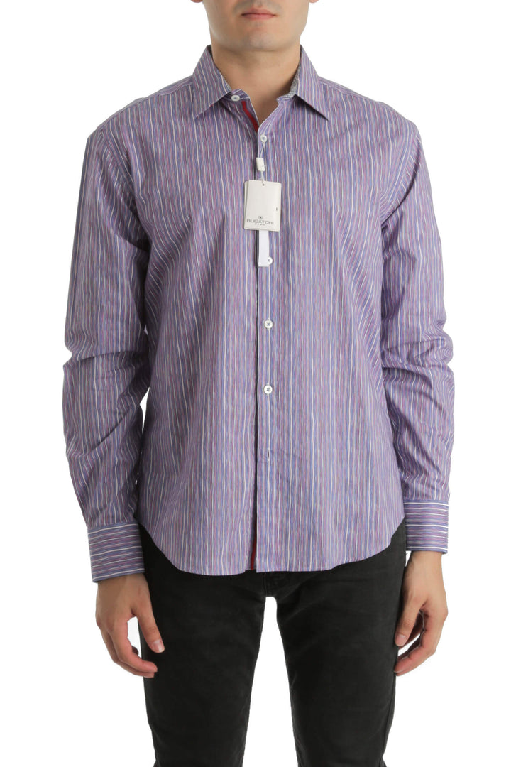 Camisa Bugatchi morado, vista frontal – ClosetRehab