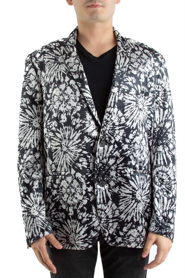 Saco International Concepts blanco y negro, vista frontal – ClosetRehab