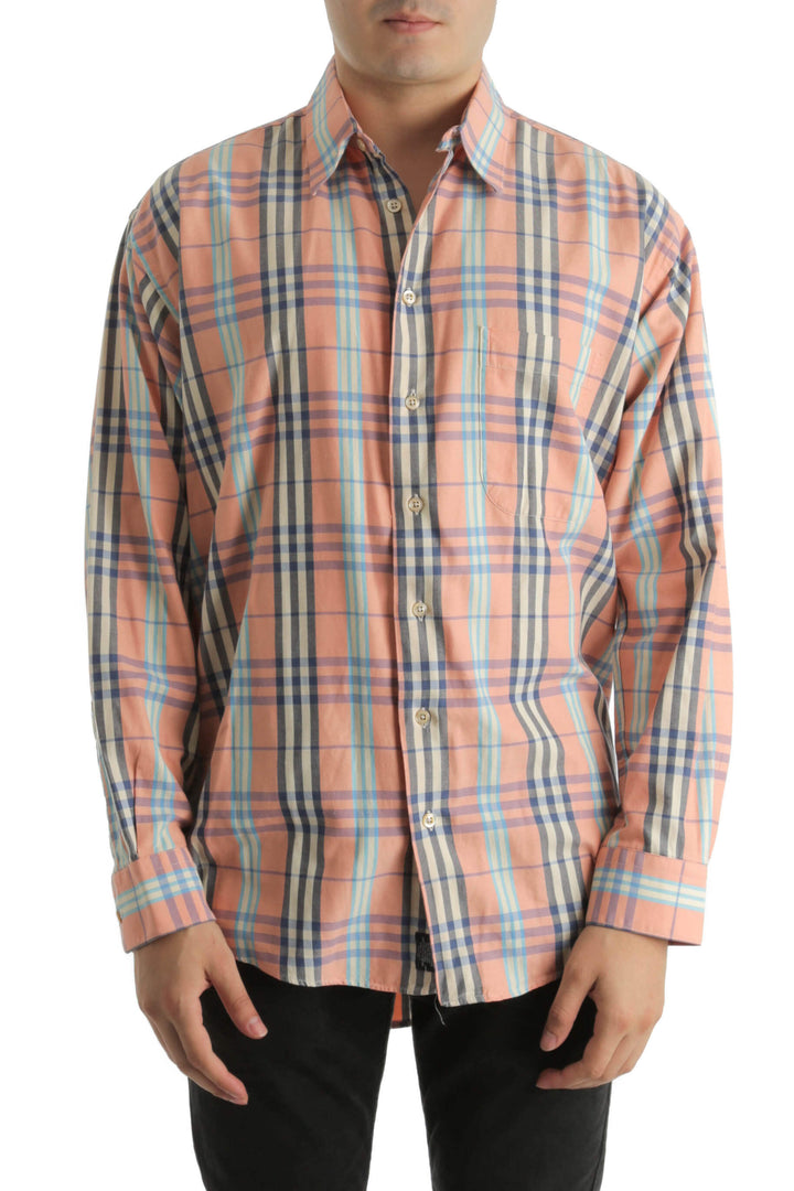 Camisa Burberry rosa, vista frontal – ClosetRehab
