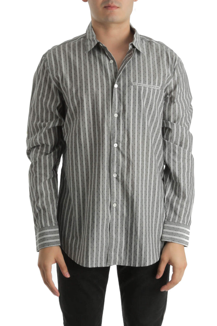 Camisa John Varvatos morado, vista frontal – ClosetRehab