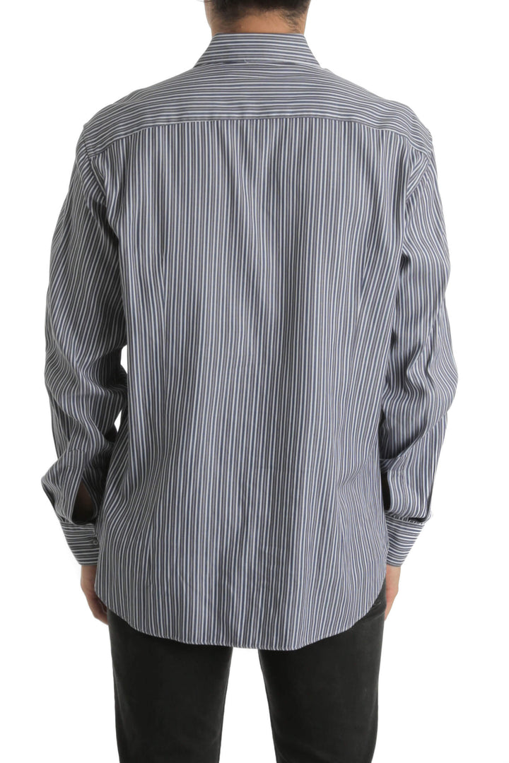 Camisa Salvatore Ferragamo azul, vista posterior – ClosetRehab
