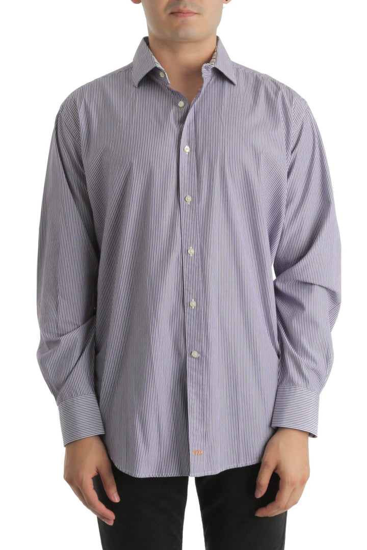 Camisa Thomas Dean azul, vista frontal – ClosetRehab