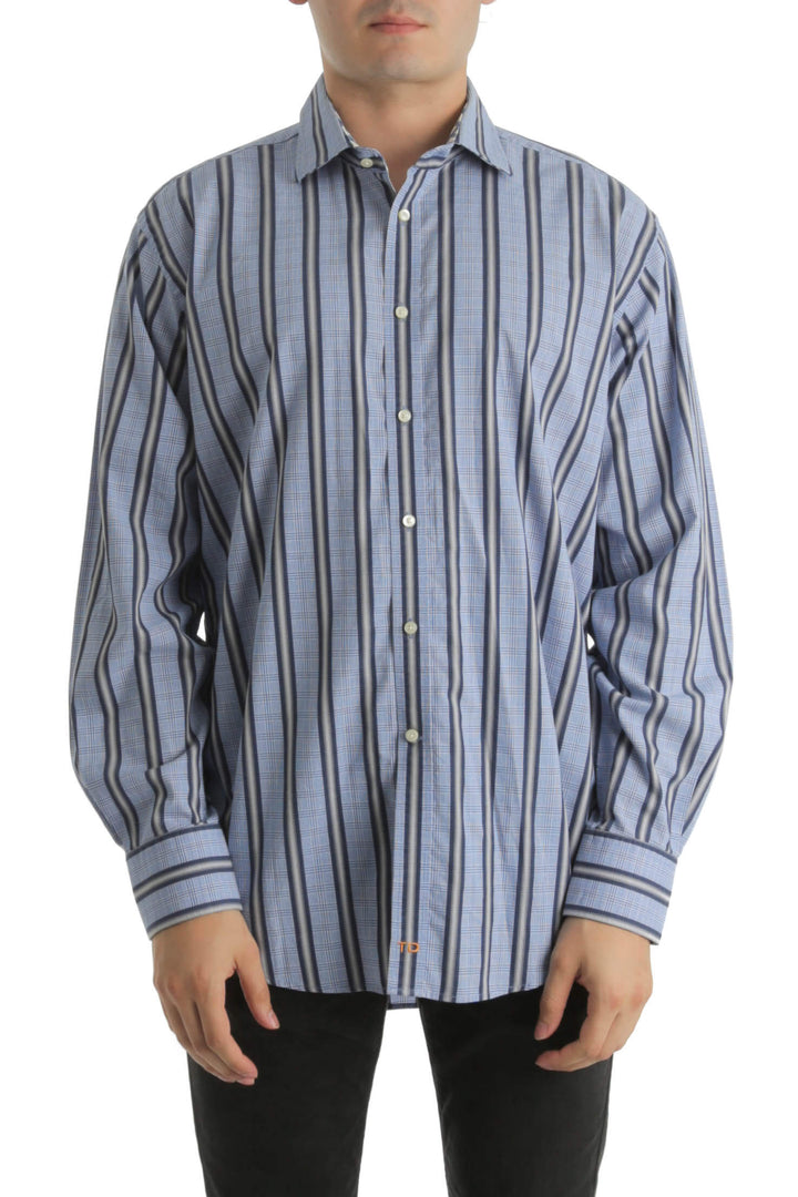 Camisa Thomas Dean azul, vista frontal – ClosetRehab
