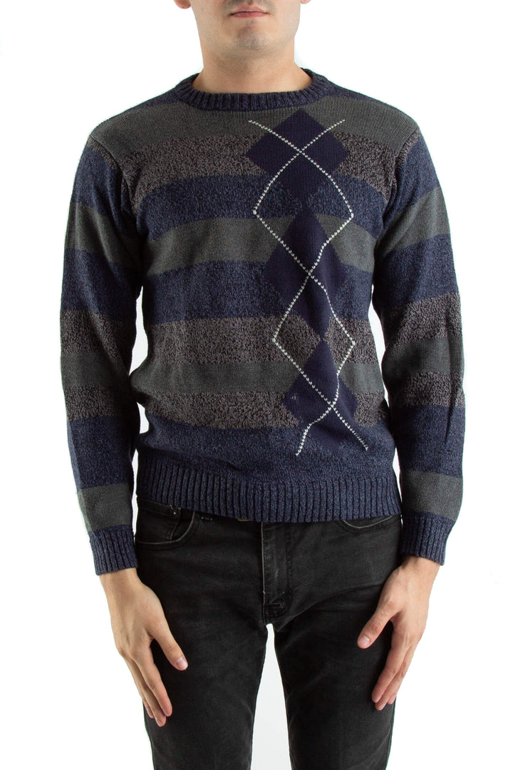 Suéter Oscar de la Renta azul, vista frontal – ClosetRehab