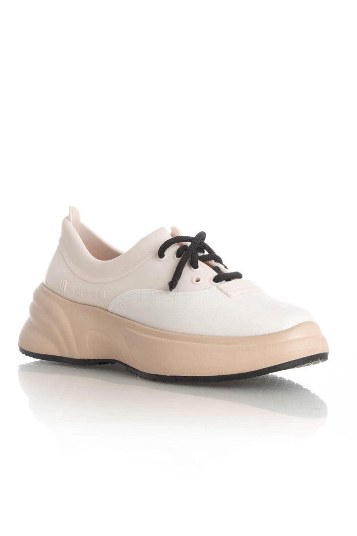 Zapato Melissa beige y rosa, vista posterior – ClosetRehab
