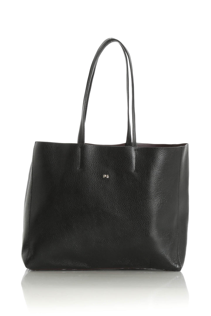 Bolsa Purificación Garcia negro, vista frontal – ClosetRehab