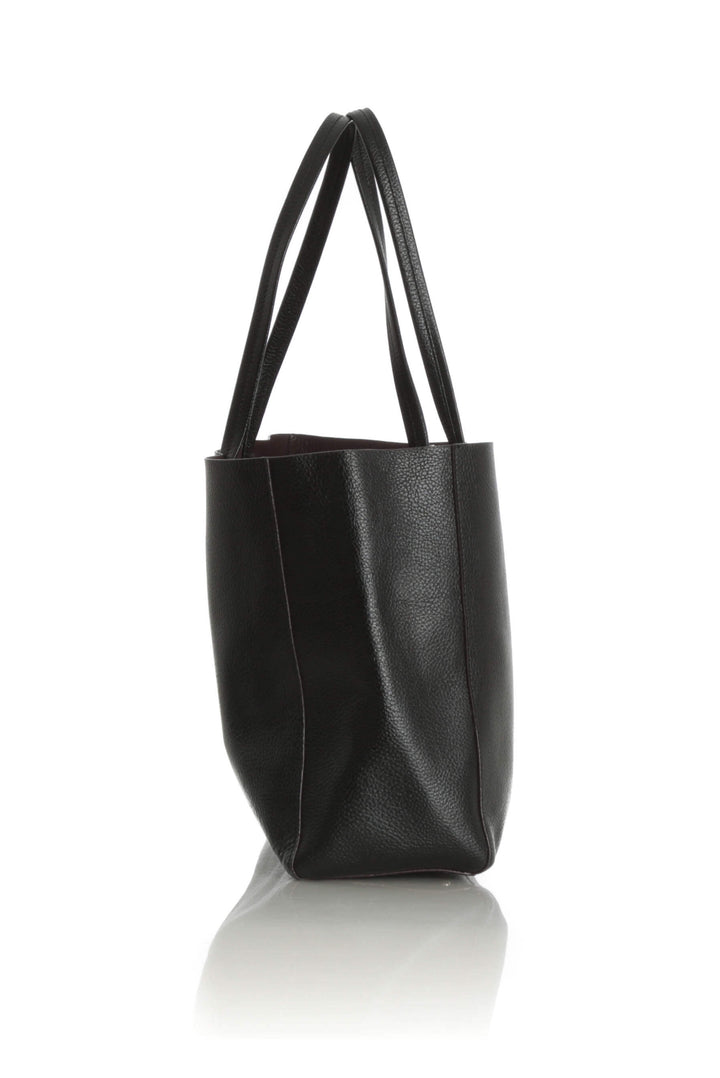 Bolsa Purificación Garcia negro, vista lateral – ClosetRehab