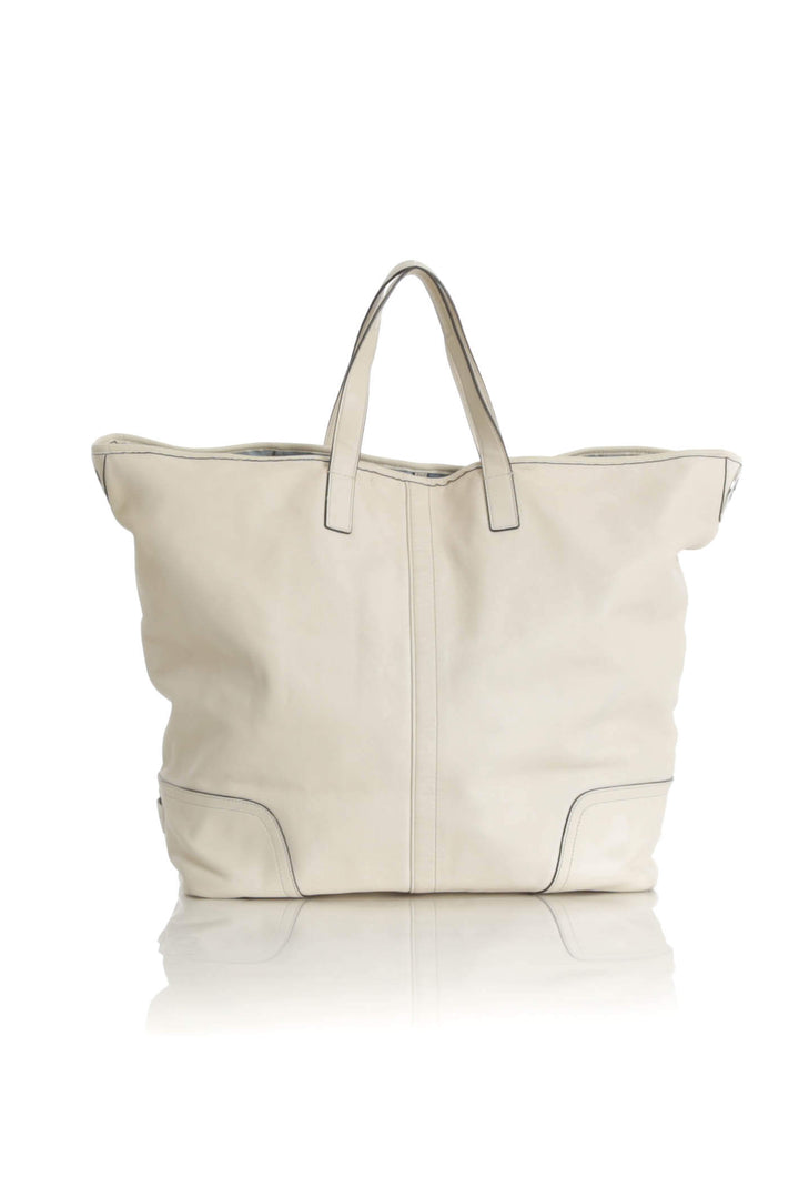 Bolsa Coach beige, vista lateral – ClosetRehab