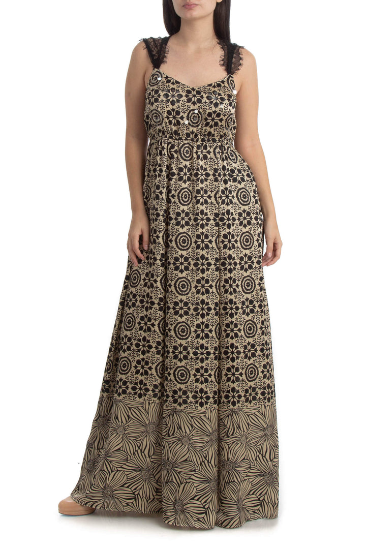Vestido Rapsodia café, vista frontal – ClosetRehab