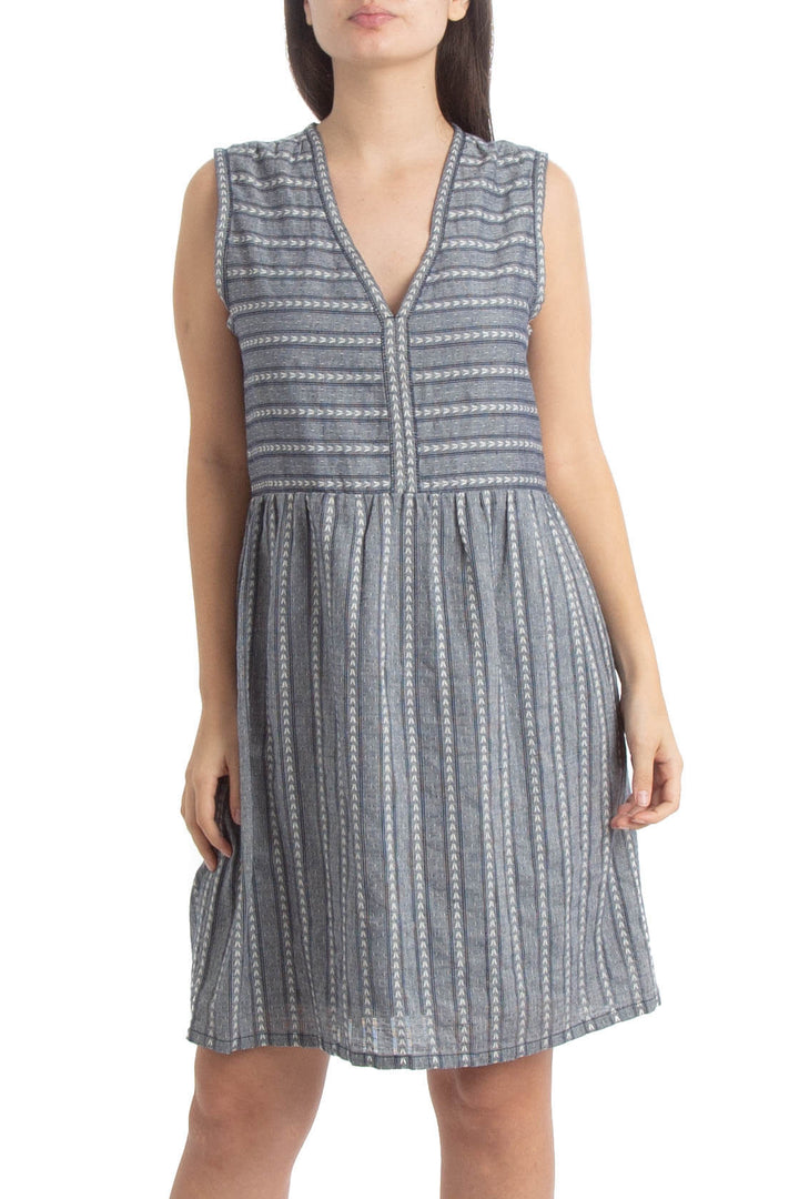 Vestido MaxStudio azul, vista frontal – ClosetRehab
