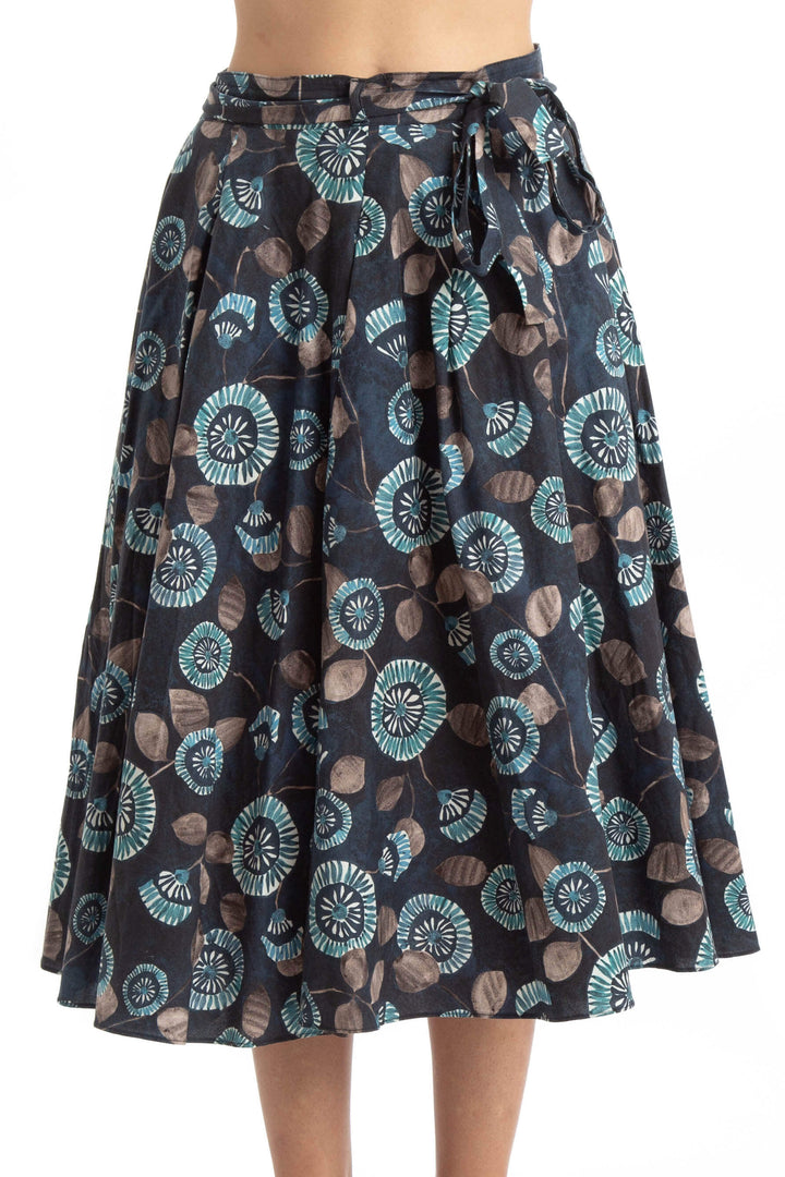 Falda Max Mara azul, vista frontal – ClosetRehab