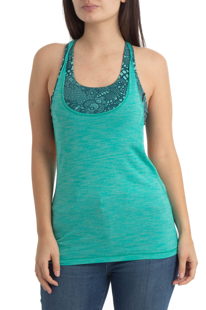 Blusa Lululemon verde, vista frontal – ClosetRehab
