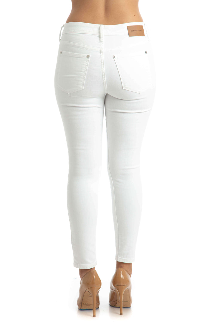 Jeans BCBG Maxazria blanco, vista posterior – ClosetRehab