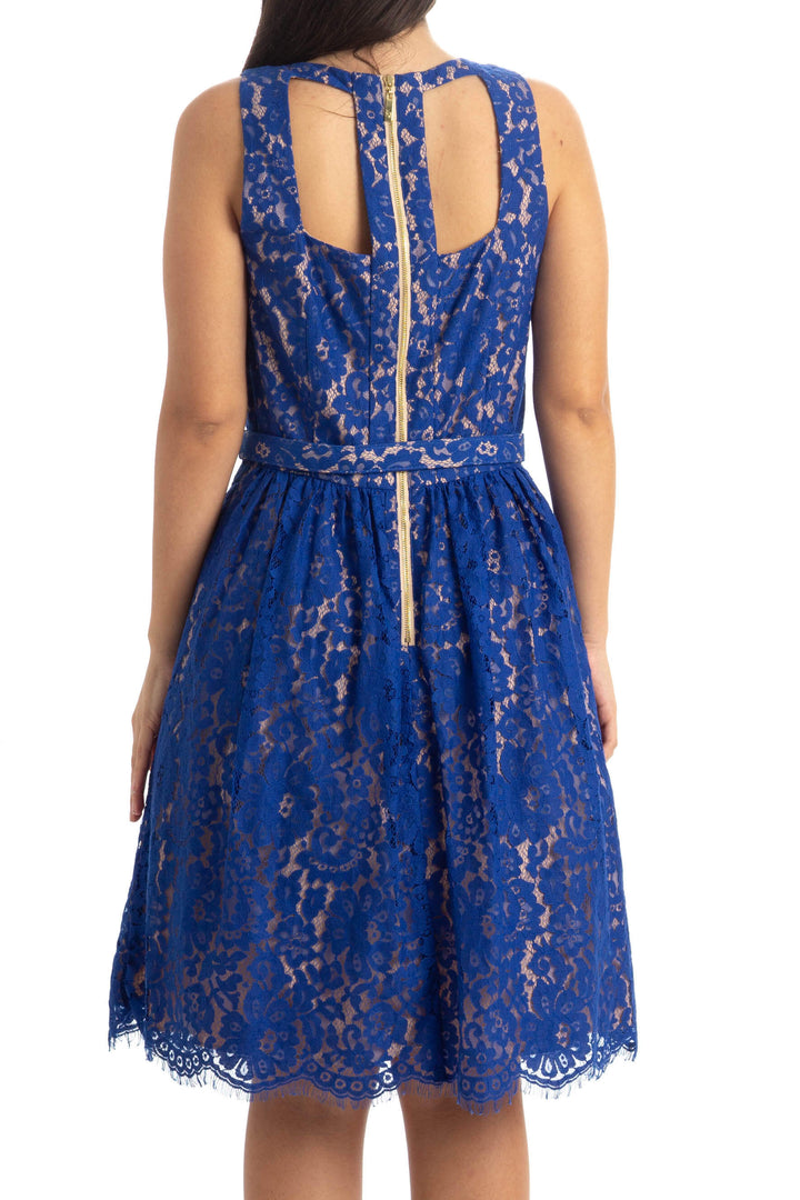 Vestido Eliza J azul, vista posterior – ClosetRehab