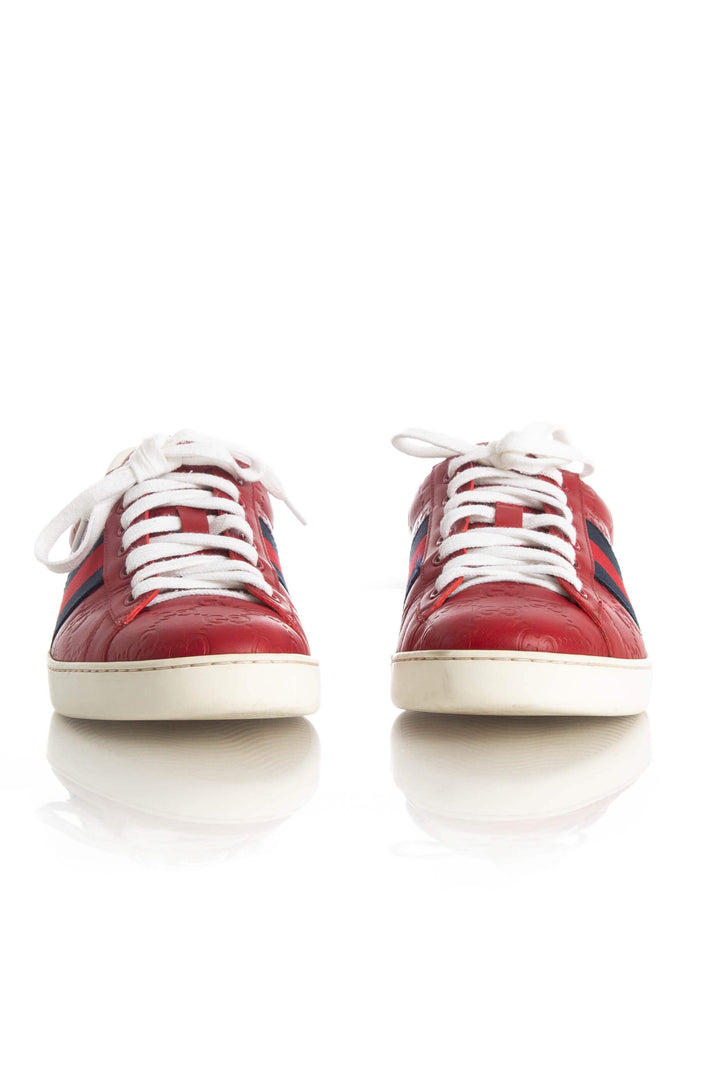 Zapato Gucci rojo, detalle – ClosetRehab