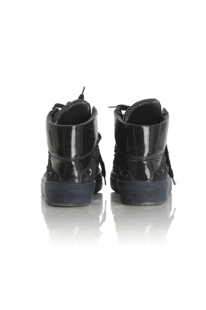 Zapato Jimmy Choo azul, vista lateral – ClosetRehab