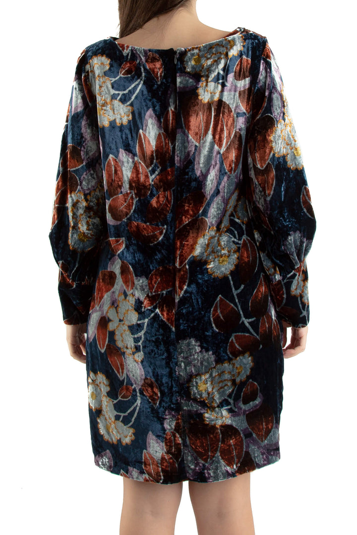 Vestido Ann Taylor azul, vista posterior – ClosetRehab