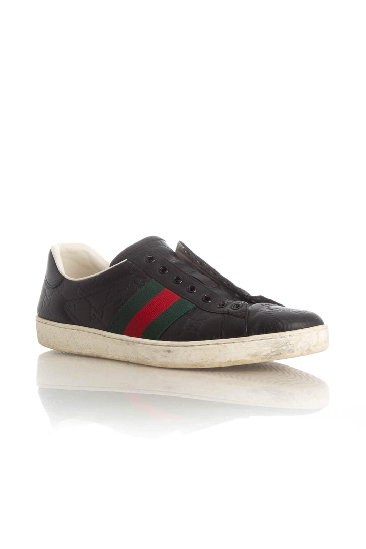 Zapato Gucci negro, vista posterior – ClosetRehab