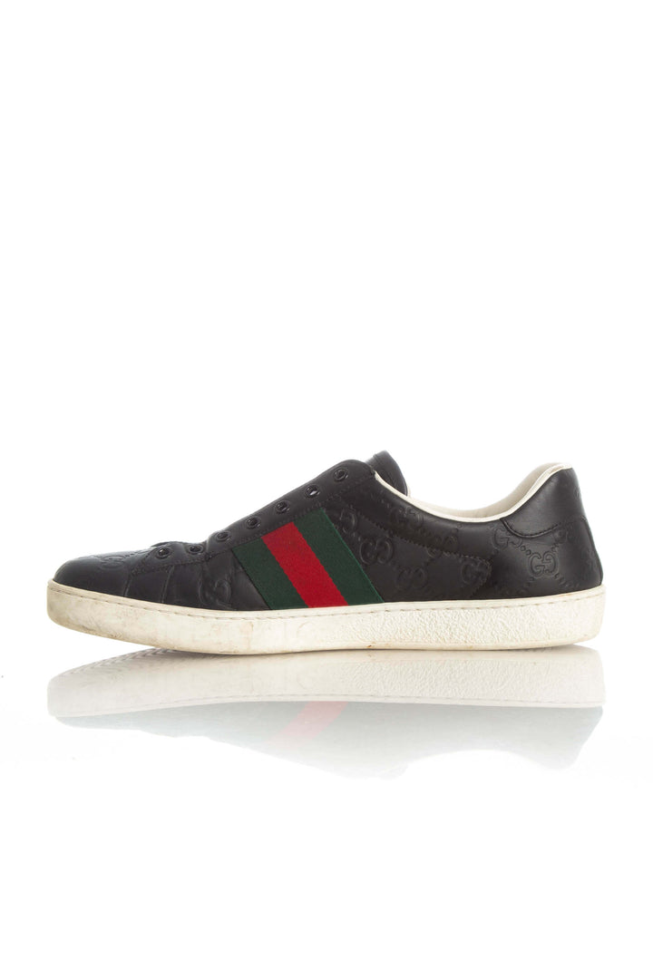 Zapato Gucci negro, vista lateral – ClosetRehab