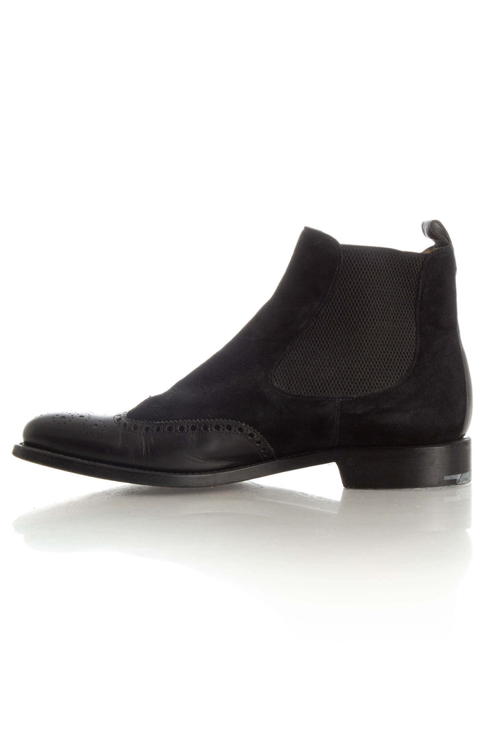 Zapato O'Keefe negro, vista lateral – ClosetRehab