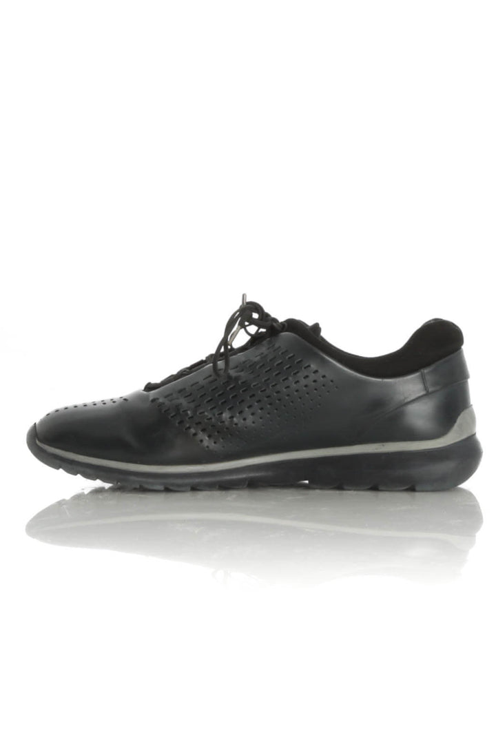 Zapato Zegna azul y negro, vista lateral – ClosetRehab