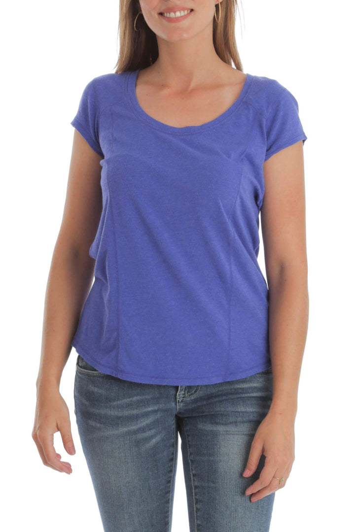 Blusa Zella morado, vista frontal – ClosetRehab
