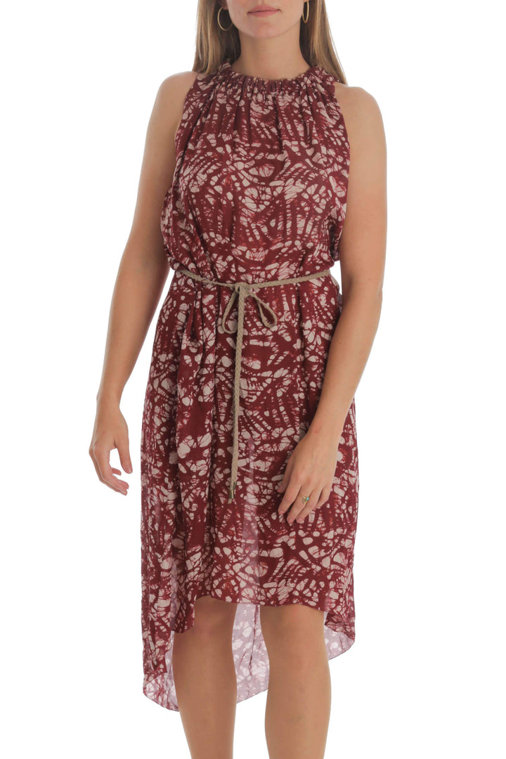 Vestido Ulla Johnson rojo, vista frontal – ClosetRehab
