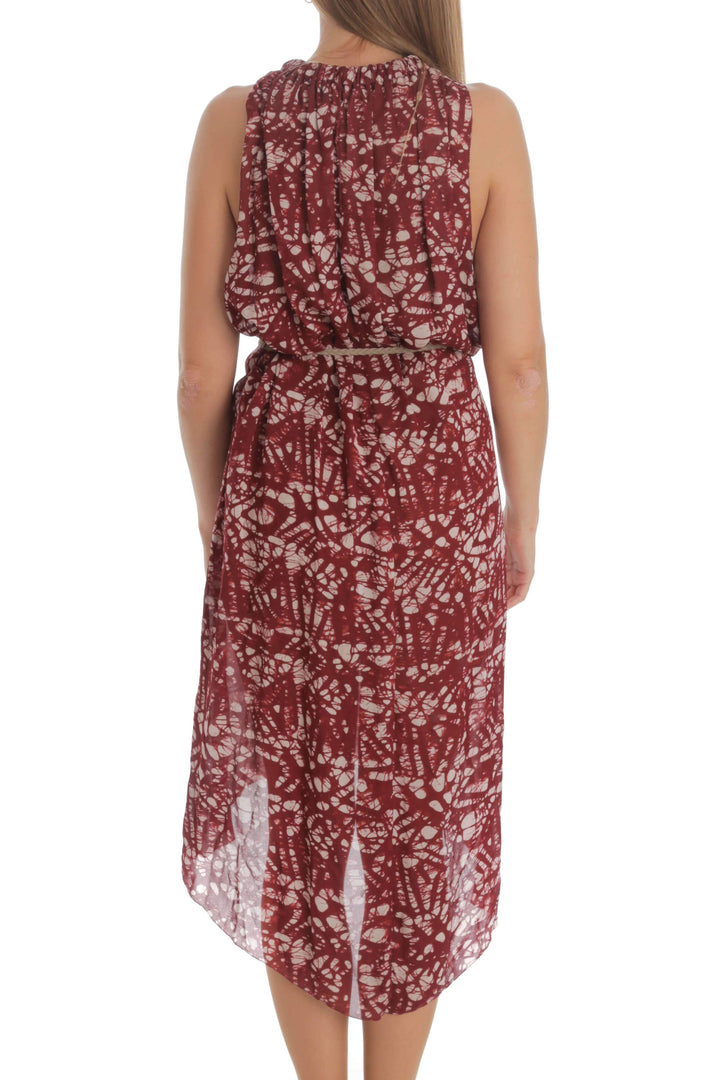 Vestido Ulla Johnson rojo, vista posterior – ClosetRehab