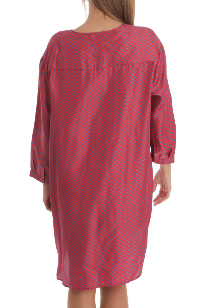 Vestido Ambrosi rojo, vista posterior – ClosetRehab