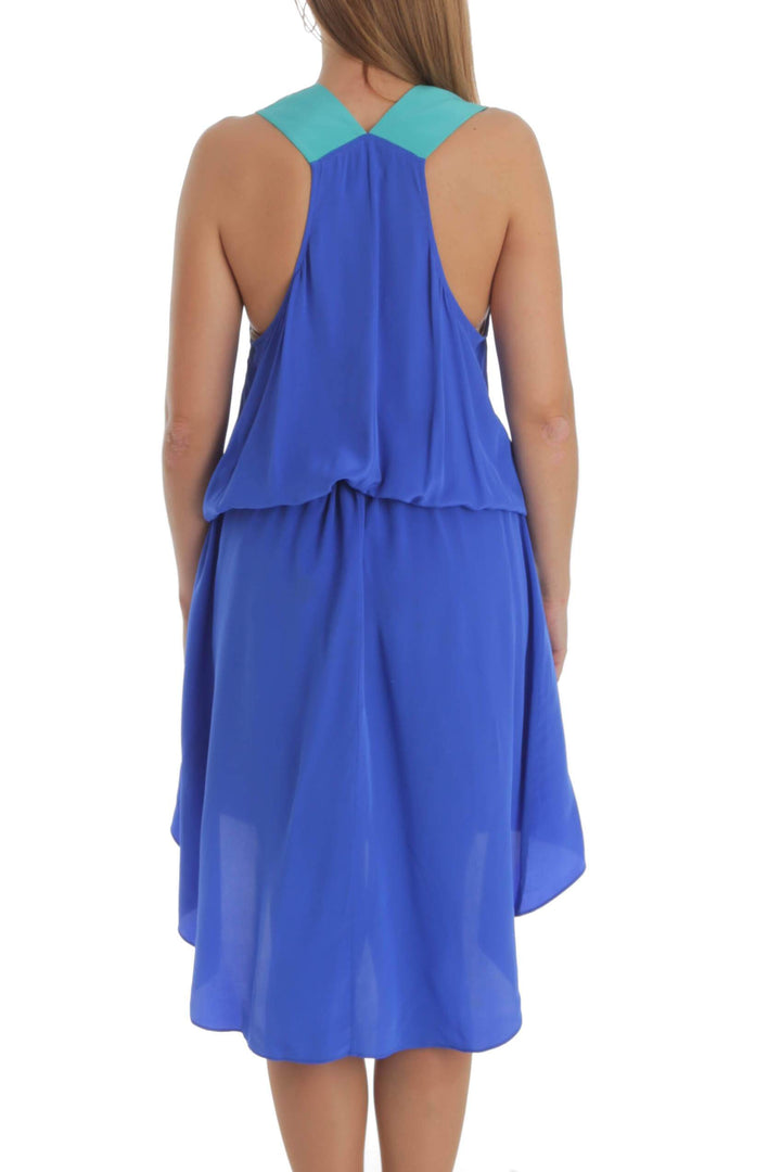 Vestido Mason azul, vista posterior – ClosetRehab