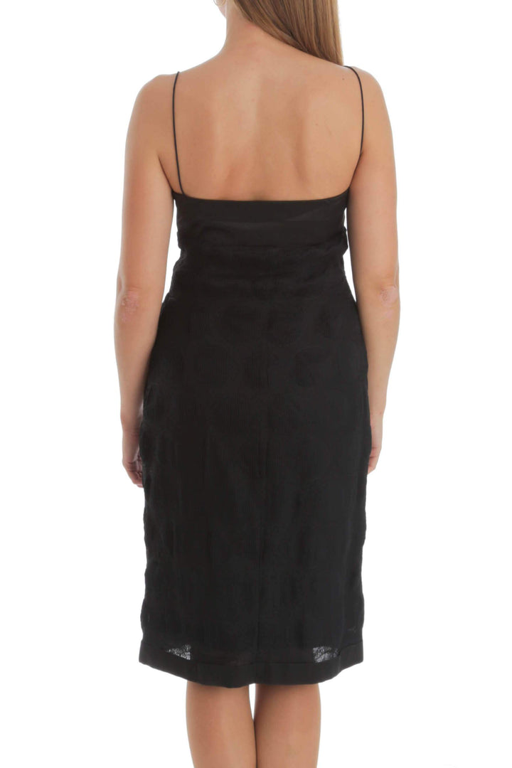 Vestido BOSS Hugo Boss negro, vista posterior – ClosetRehab