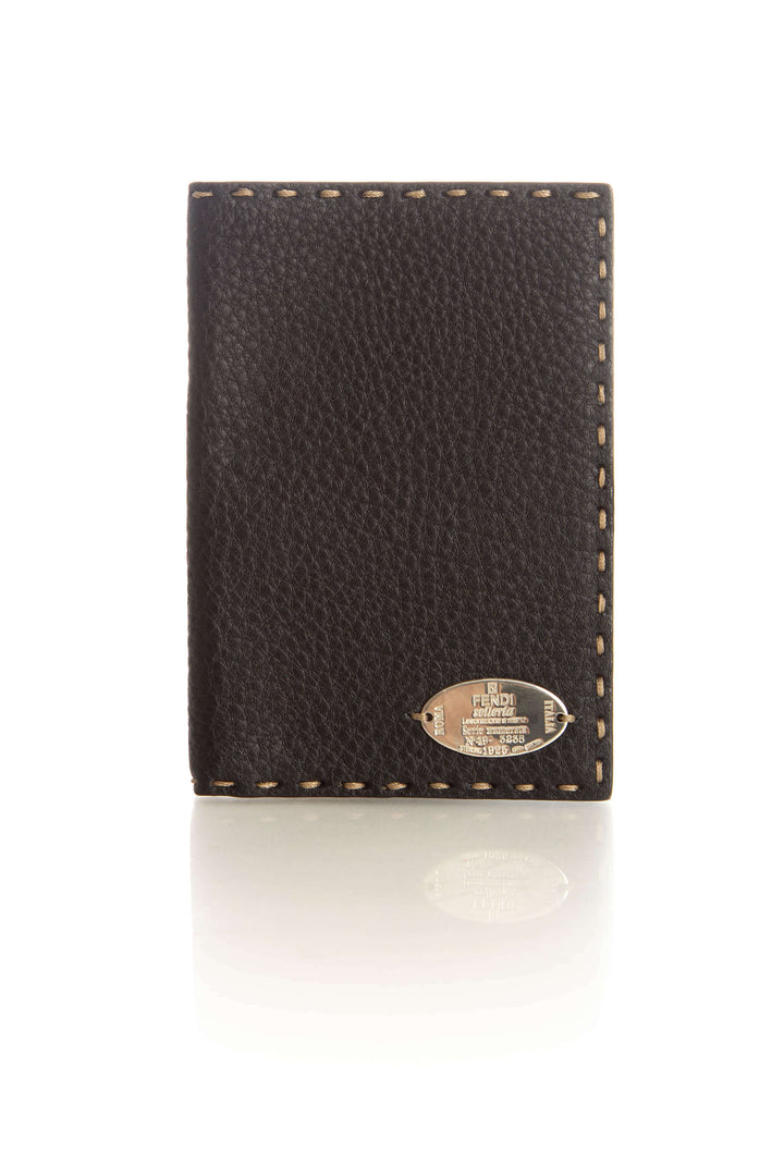 Monedero Fendi café, vista frontal – ClosetRehab