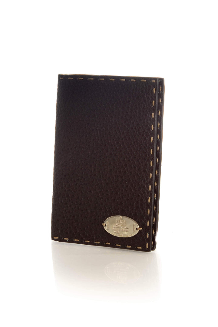 Monedero Fendi café, vista lateral – ClosetRehab