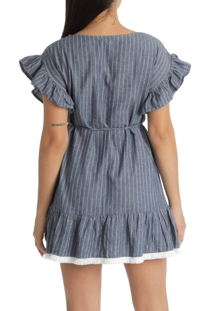 Vestido BP. azul, vista posterior – ClosetRehab